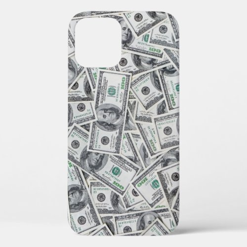 Background 100 Dollar Bills iPhone 12 Case