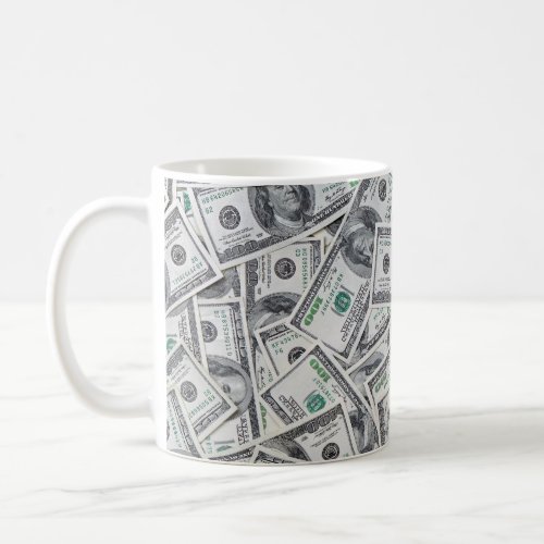 Background 100 Dollar Bills Coffee Mug