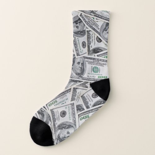 Background 100 Dollar Bills Socks