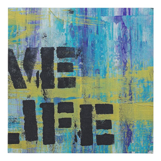 Background abstract graffiti faux canvas print (Front)