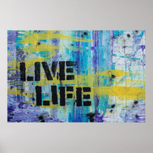Background abstract graffiti poster