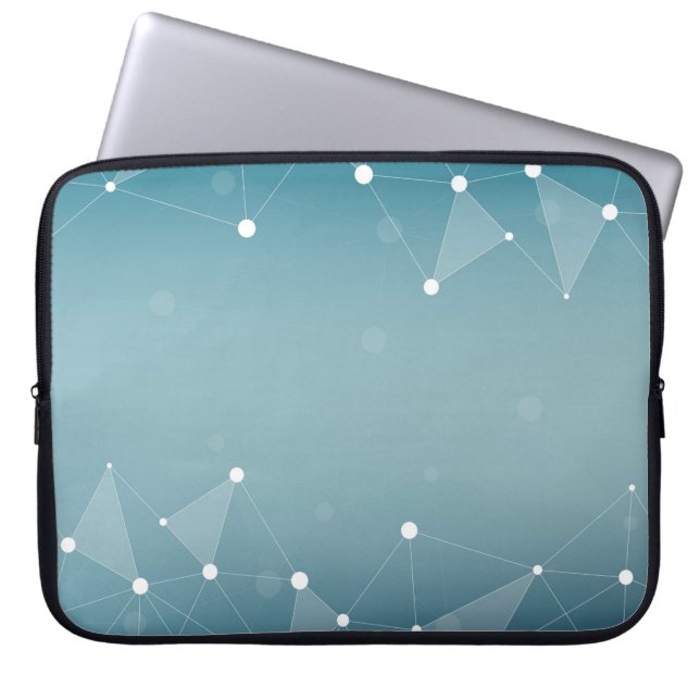 Background abstract line laptop sleeve (Front)
