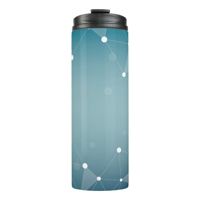 Background abstract line thermal tumbler (Front)