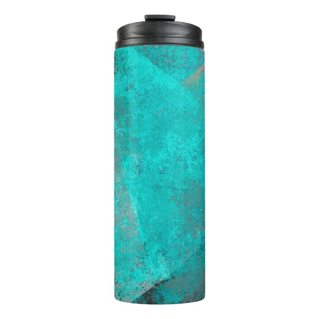 Background abstract wall colorful thermal tumbler (Front)