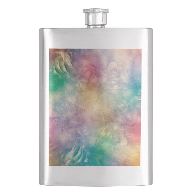 Background Antique Apophysis Fractals I Flask (Front)