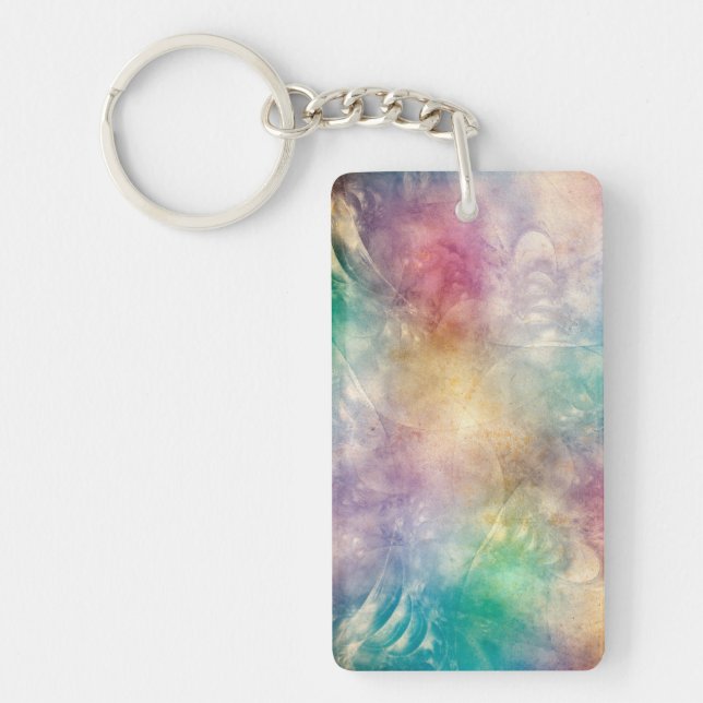 Background Antique Apophysis Fractals I Keychain (Front)