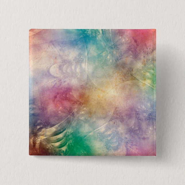 Background Antique Apophysis Fractals I Pinback Button (Front)