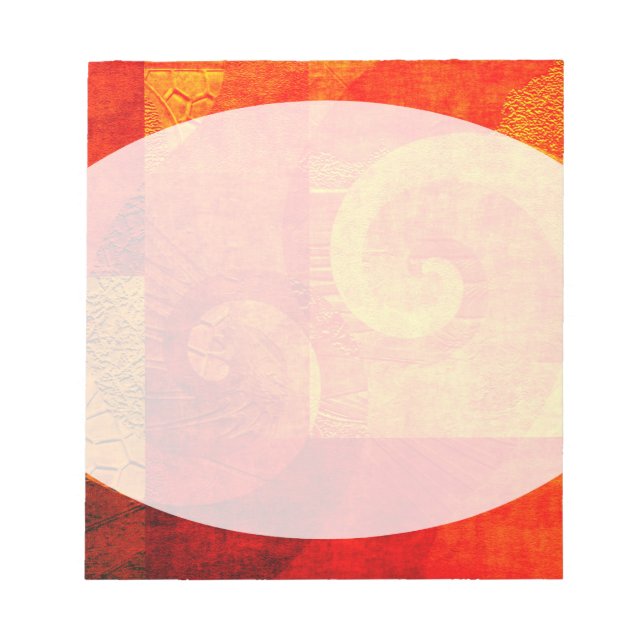 Background Antique Spirals Notepad (Front)