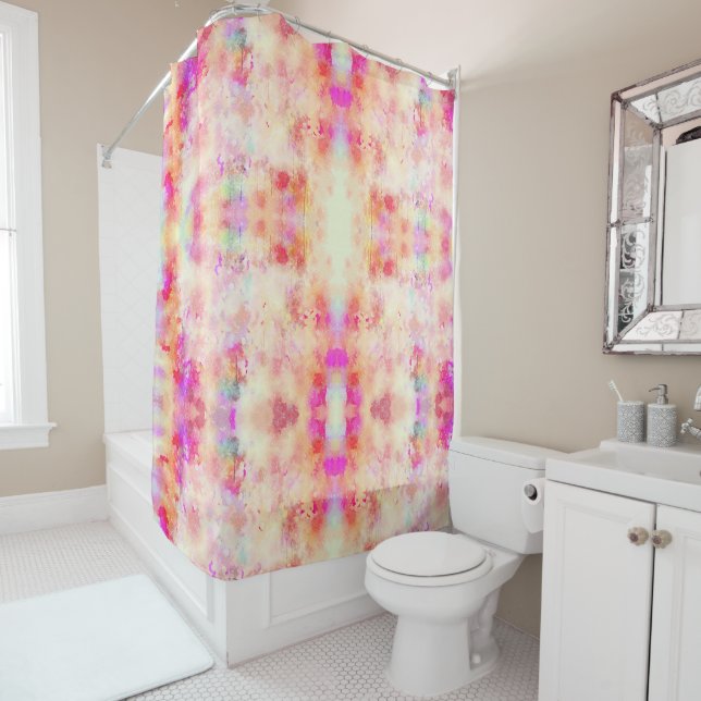 Background Art Abstract Shower Curtain (In Situ)