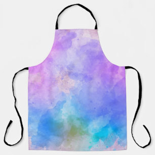 Background art abstract watercolor apron