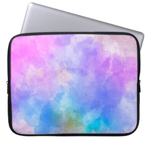 Background art abstract watercolor laptop sleeve