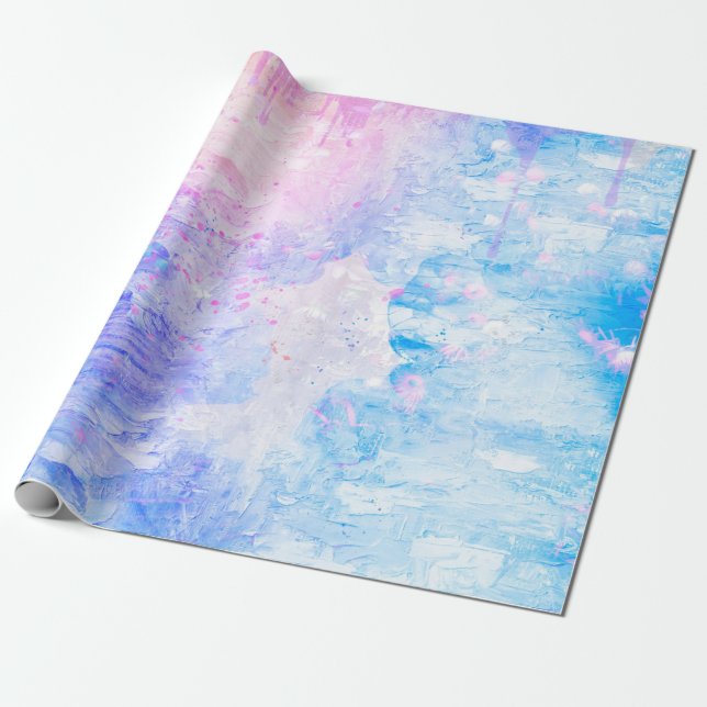 Background art abstract watercolor wrapping paper (Unrolled)