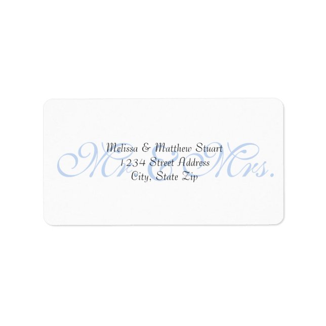 Background Blue - Address Labels (Front)