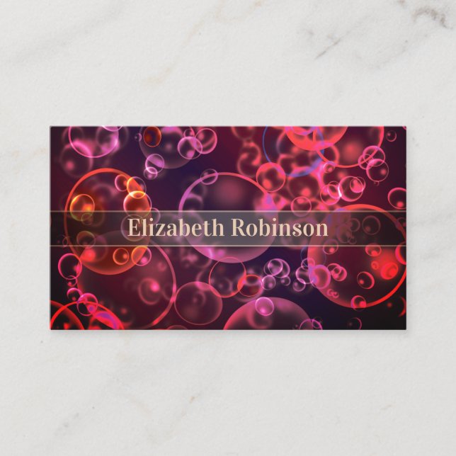 Background bokeh business card (Front)