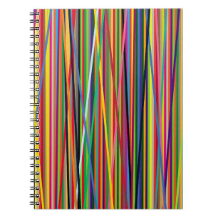 background bright and colorful made of stripescol notebook