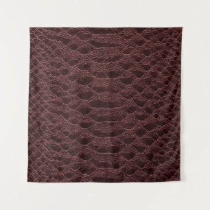 background - brown reptile leather texture - Croco Tapestry