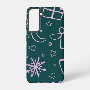 Background Card Celebration Christmas December Samsung Galaxy S21 Case