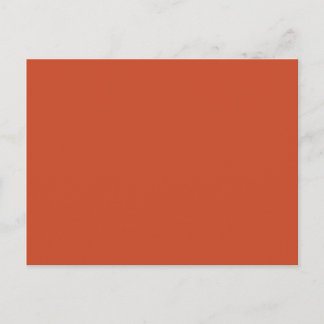 Background Color - Burnt Orange Postcard