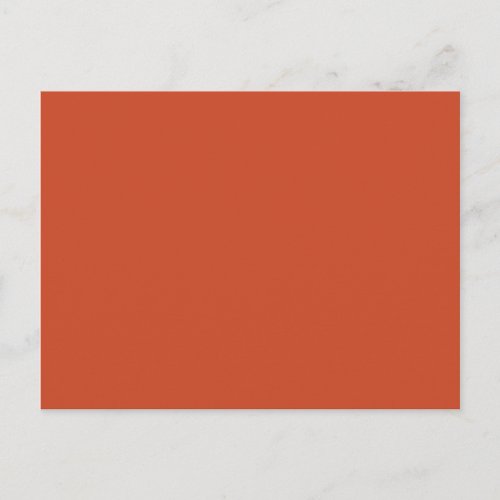 Background Color _ Burnt Orange Postcard
