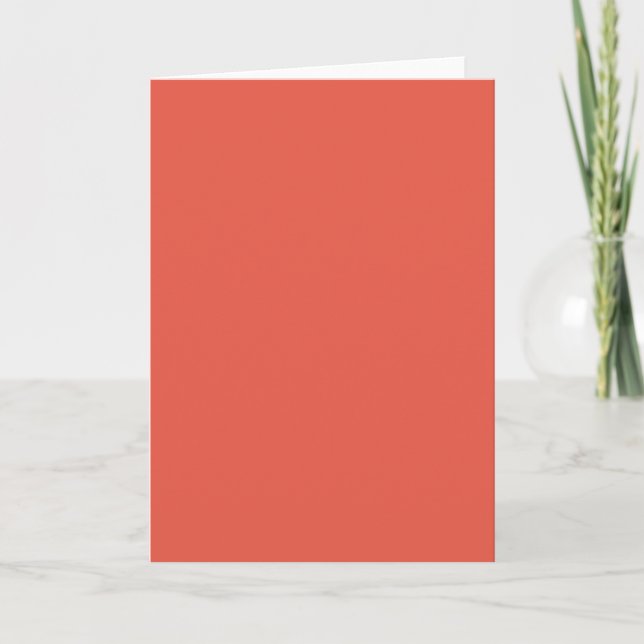 Background Color - Coral Card (Front)