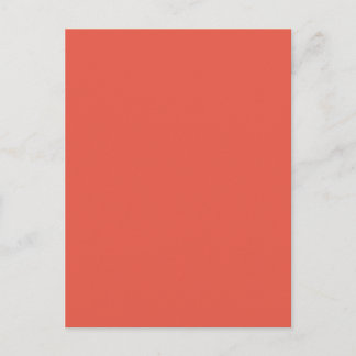 Background Color - Coral Postcard