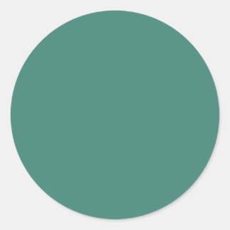 Background Color - Jade Classic Round Sticker