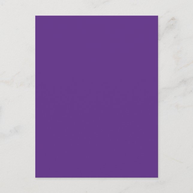 Background Color - Purple Postcard (Front)