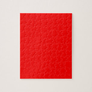 Background color solid red create your own custom jigsaw puzzle