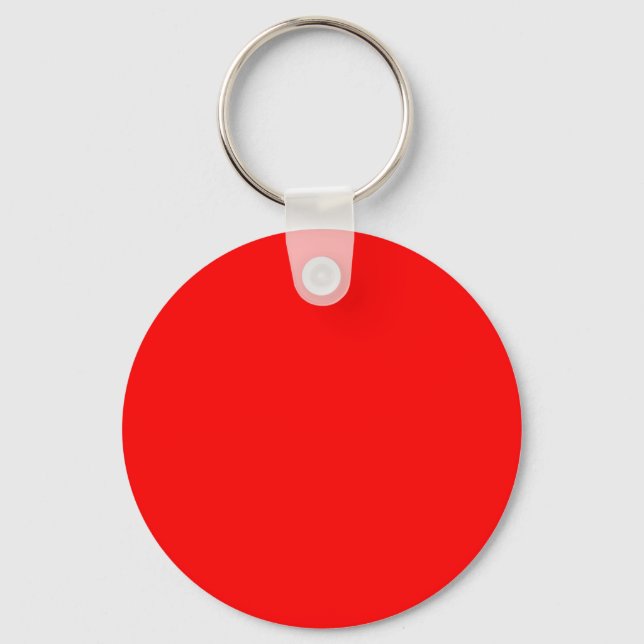 Background color solid red create your own custom keychain (Front)