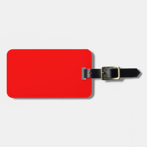 Background color solid red create your own custom luggage tag