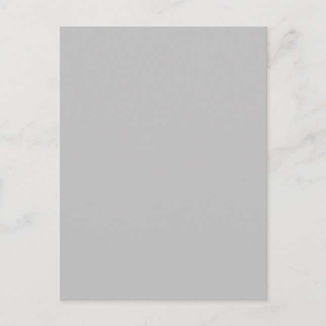 Background Color Template Silver Gray Postcard (Front)