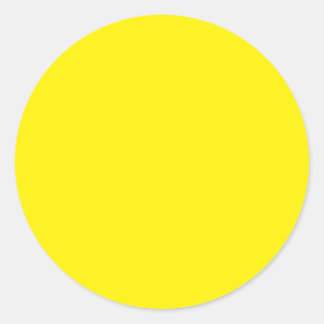 Background Color - Yellow Classic Round Sticker