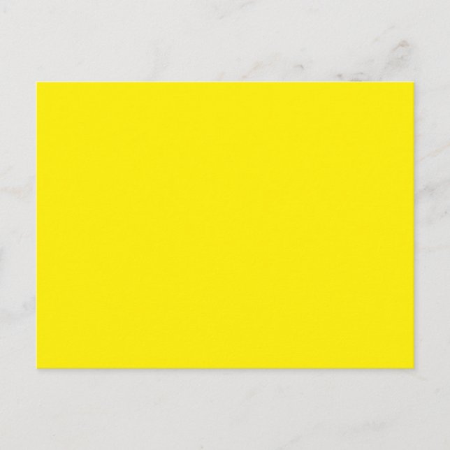 Background Color - Yellow Postcard (Front)