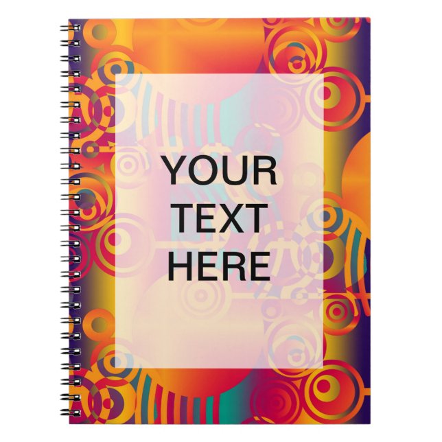 Background Composing - Modern Colorful Circle Notebook (Front)