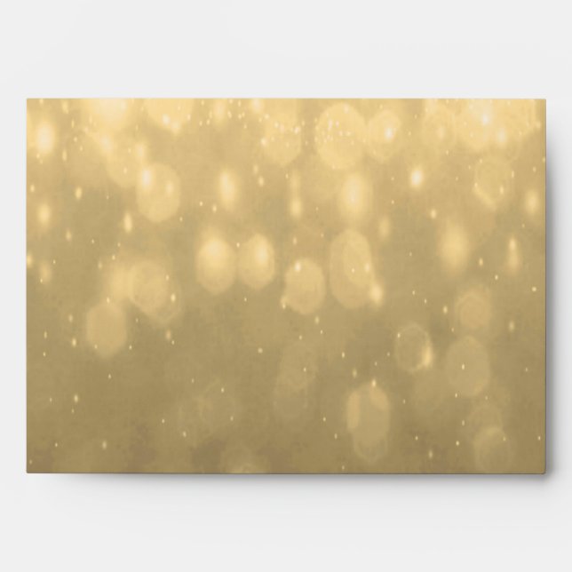Background - Gold Bokeh Glitter Lights Envelope (Front)