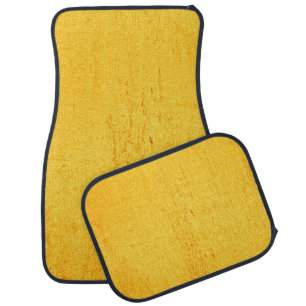 Background gold texture yellow car floor mat