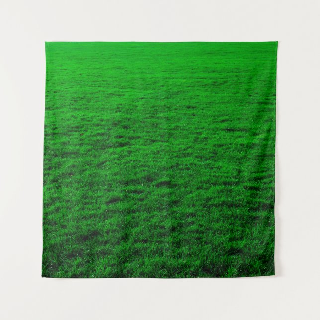 Background green grass lawn tapestry (Front)