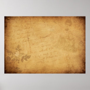 Background image flower writing poster