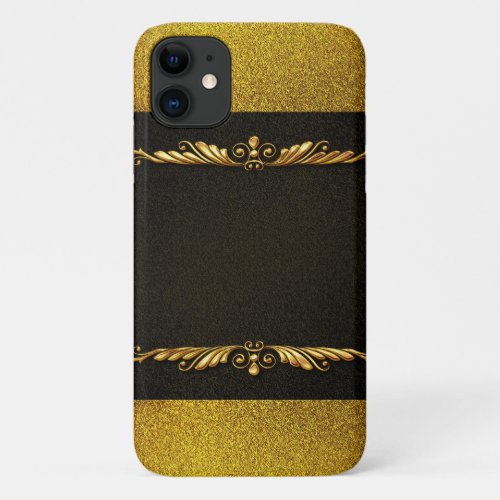 Background Image Gold Frame  iPhone 11 Case