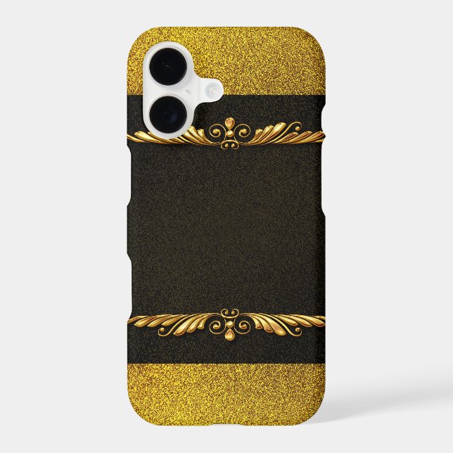 Background Image Gold Frame  Iphone Case (Back)