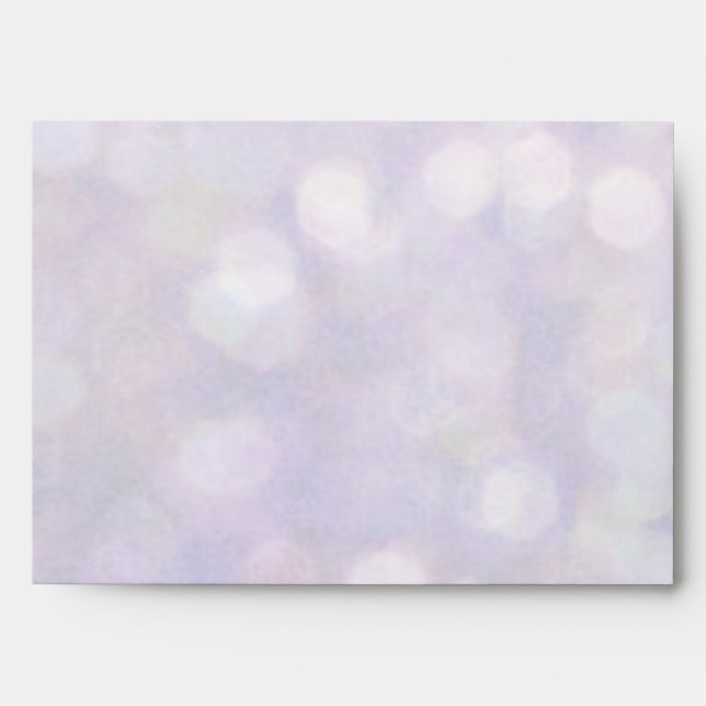 Background - Lavender Bokeh Lights Envelope (Front)