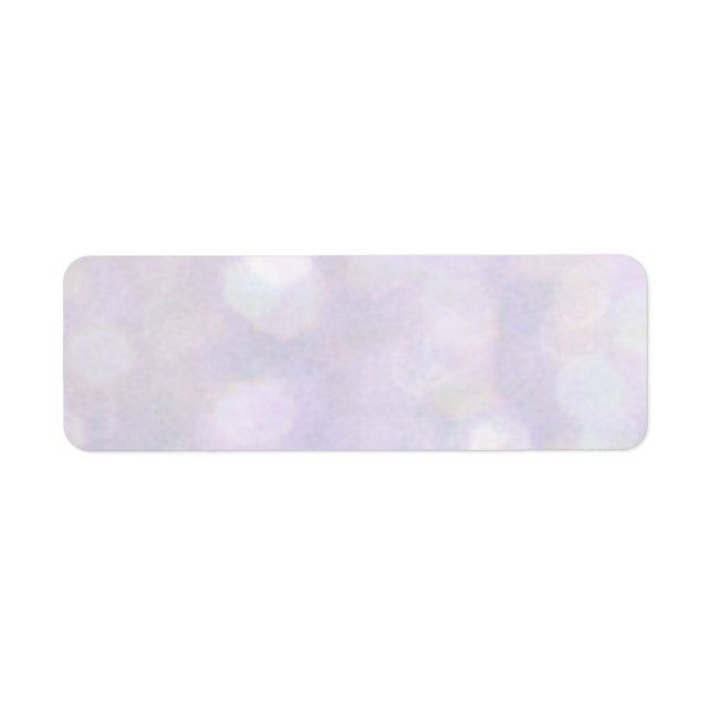 Background - Lavender Bokeh Lights Label (Front)