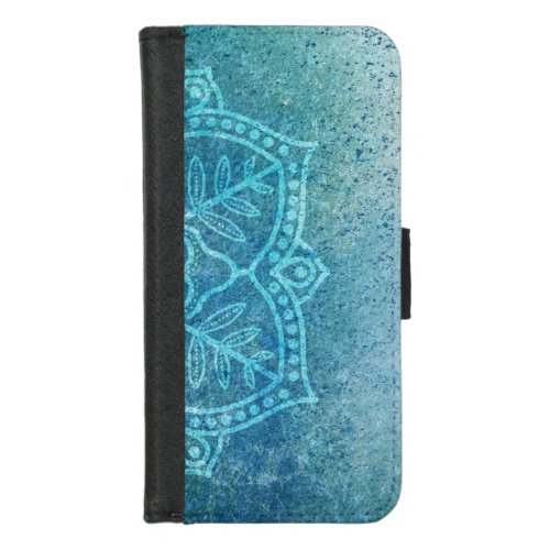 background_mandala_grunge_pattern iPhone 87 wallet case