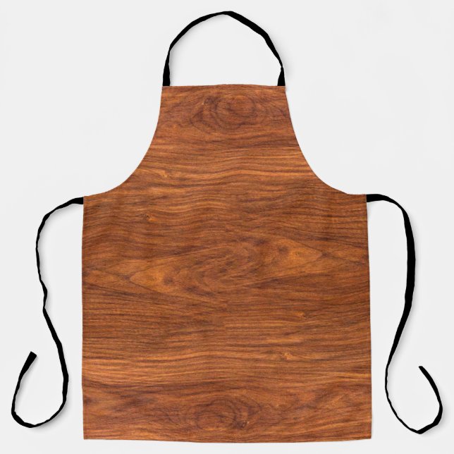 background nature detail of teak wood texture deco apron (Front)