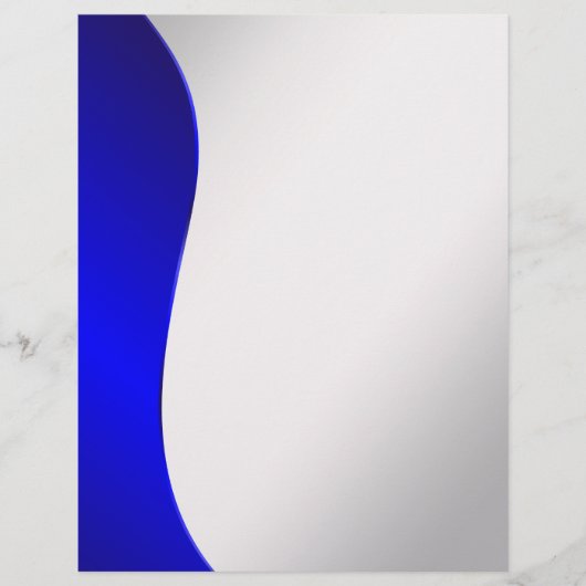 Background Navy Blue line on styled silver (Front)