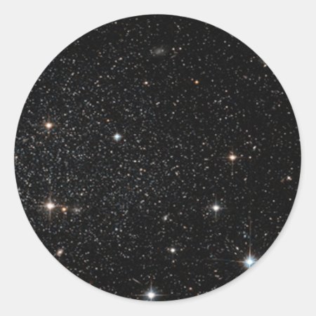Background - Night Sky & Stars Classic Round Sticker