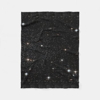 Background - Night Sky & Stars Fleece Blanket by bestcustomizables at Zazzle