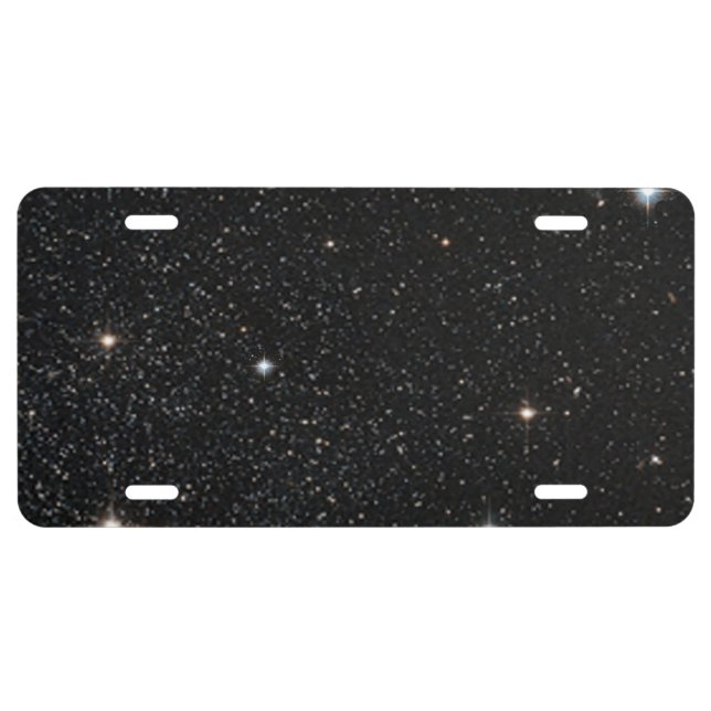 Background - Night Sky & Stars License Plate (Front)