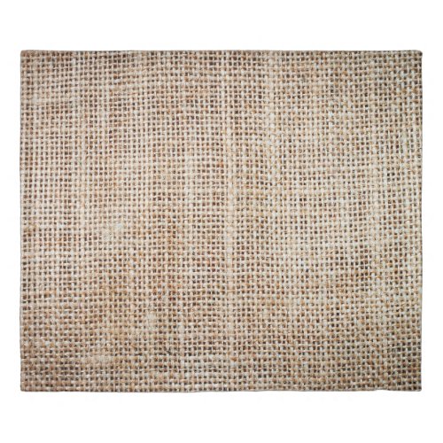 Background of burlap hessian  duvet cover