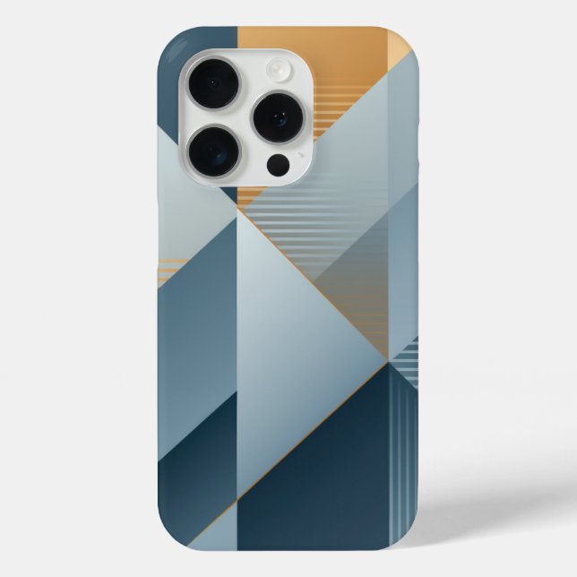 Background of geometric shapes in grays Case-Mate iPhone case (Back)